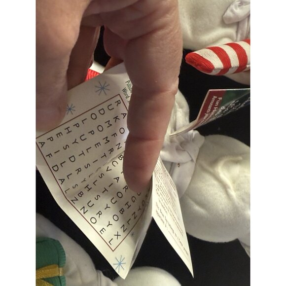 3 Vtg Pillsbury Doughboy Mini 6" Plush Stuffed Bean Bag Doll Toy Holiday - Picture 10 of 10